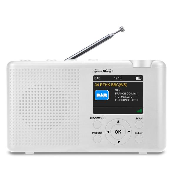Tragbares DAB/UKW Radio Akku