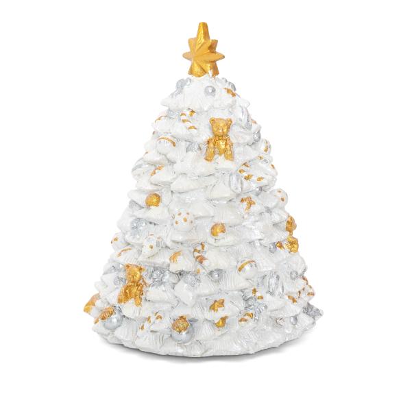 Spieluhr Weihnachtsbaum weiß