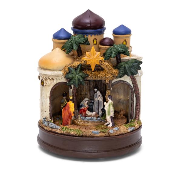 Spieluhr Weihnachtsszene 22cm