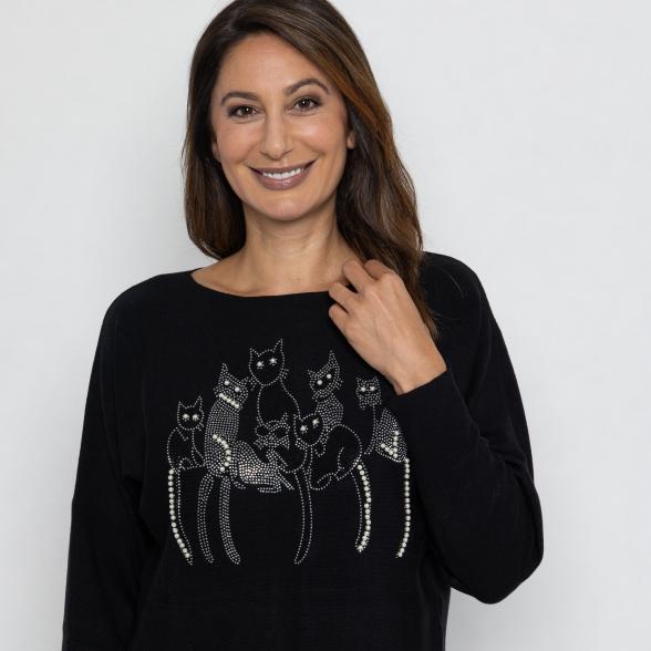 MILANO Design Pullover schwarz
