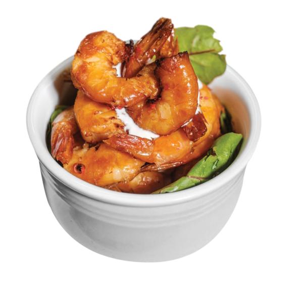 Geräucherte Garnelen