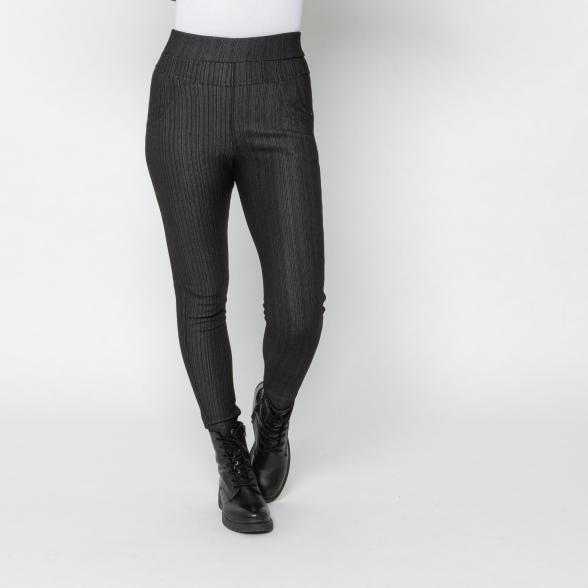 FASHION NEWS Thermo-Fleece-Jeans-Leggings schwarz