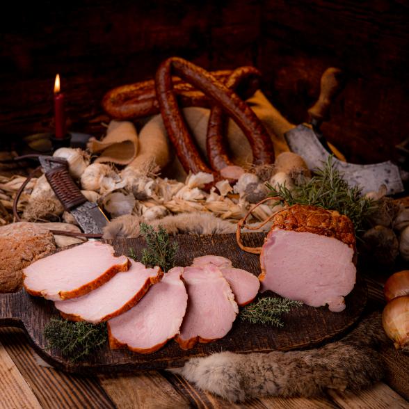 Krustiger Rollschinken