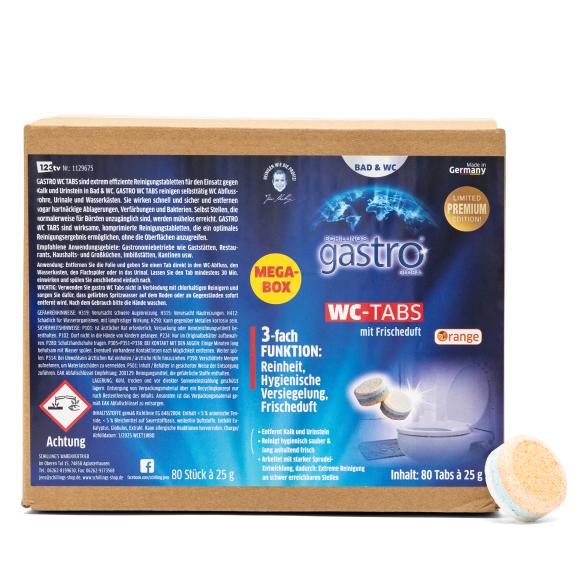gastro WC Tabs Sonderedition, Orange, 80 Stück