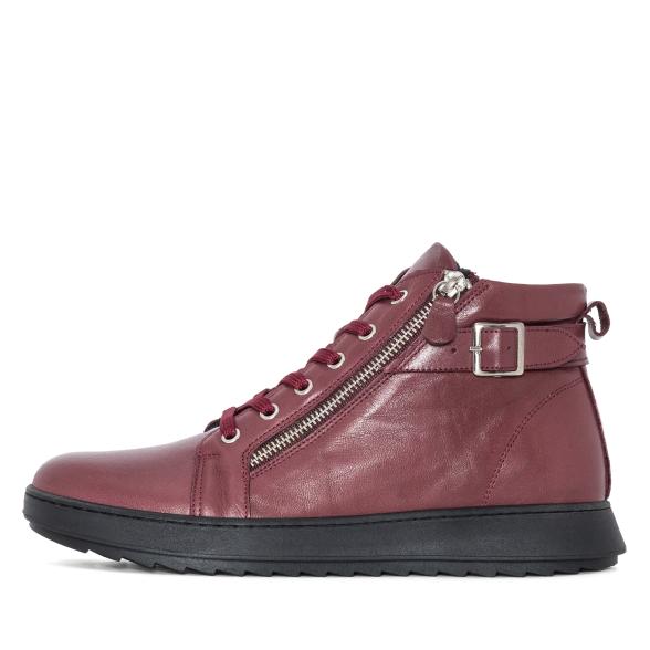 Andrea Conti Damen Lederstiefelette burgund