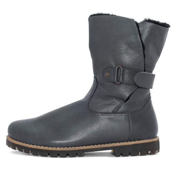 Andrea Conti Damen Lederstiefelette schiefer