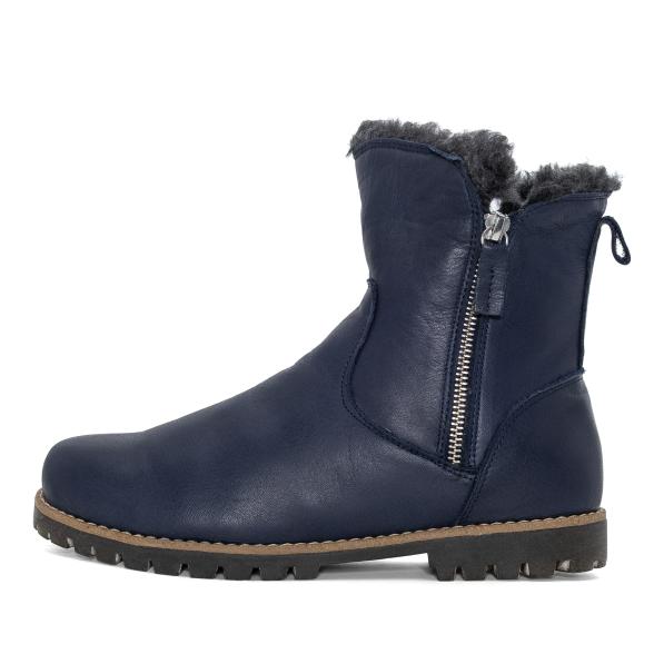 Andrea Conti Damen Lederstiefelette dunkelblau