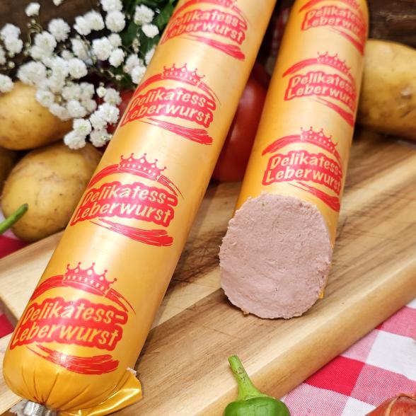 Kalbsleberwurst im Golddarm 2x 400g