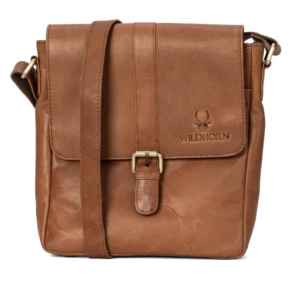 WILDHORN Büffelledertasche tan vintage