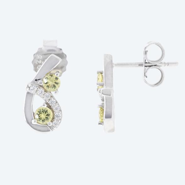 Ohrstecker 925 Silber rhodiniert Jepara Pallavin