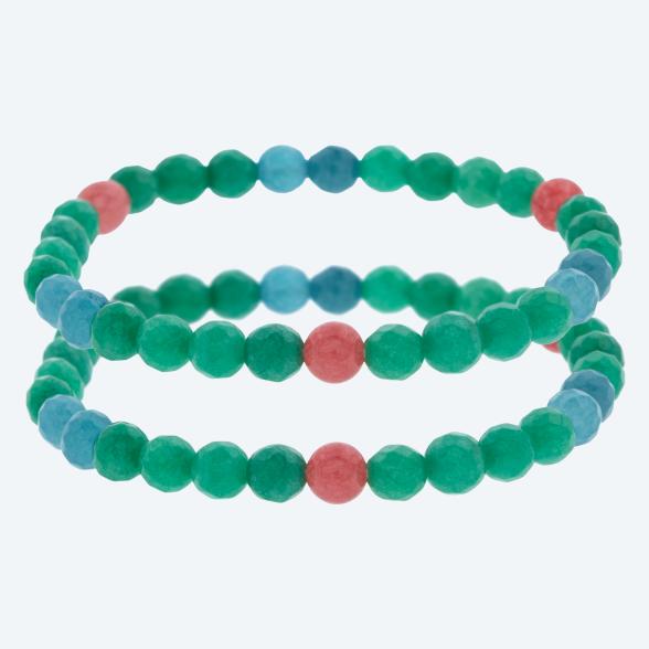SET 2x Armbänder Quarz