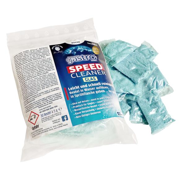 gastro Speed Cleaner Glas 30 Beutel & Sprühflasche