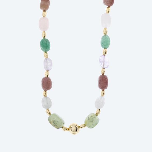 Collier Multicolor Quarz Magnetverschluß