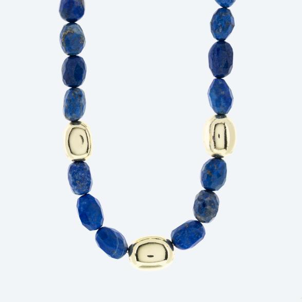 Collier Lapislazuli Magnetverschluß ca. 600 ct.