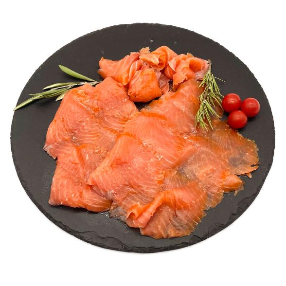 Lachs ohne Haut, geschnitten