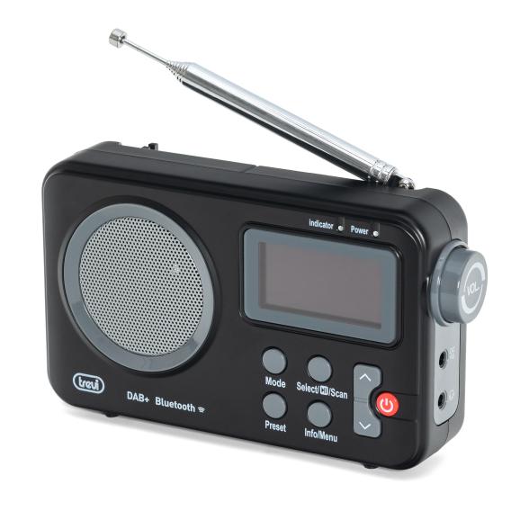 DAB 7F80R TRAGBARES DAB RADIO + BT SCHWARZ