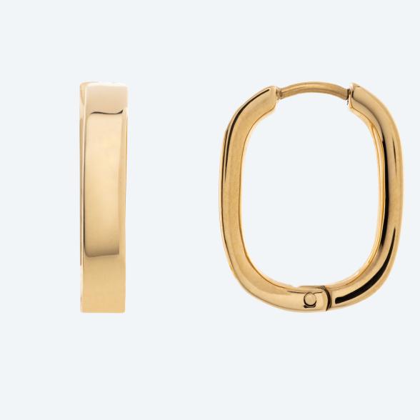 Creolen Edelstahl vergoldet