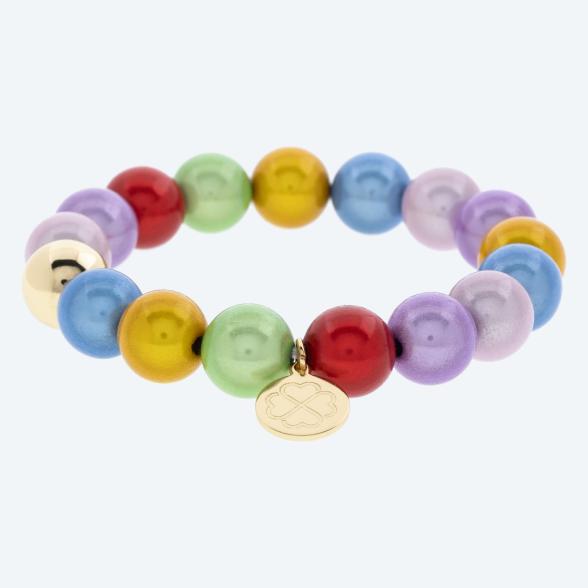 Lucky Pearl Armband pastell