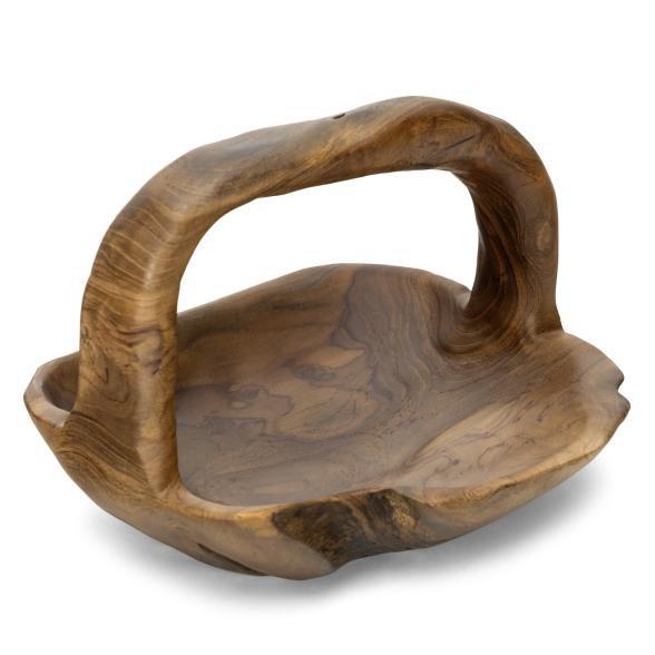 Darimana Teak-Schale m. Henkel eckig