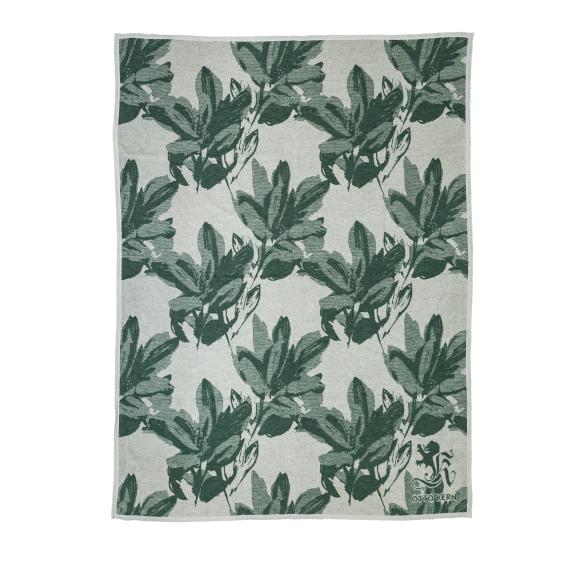 OTTO KERN Wohndecke Blattdesign, beige-grün