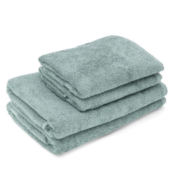 4004406406554 - Frottier-Set 4tlg grün uni mit Markens