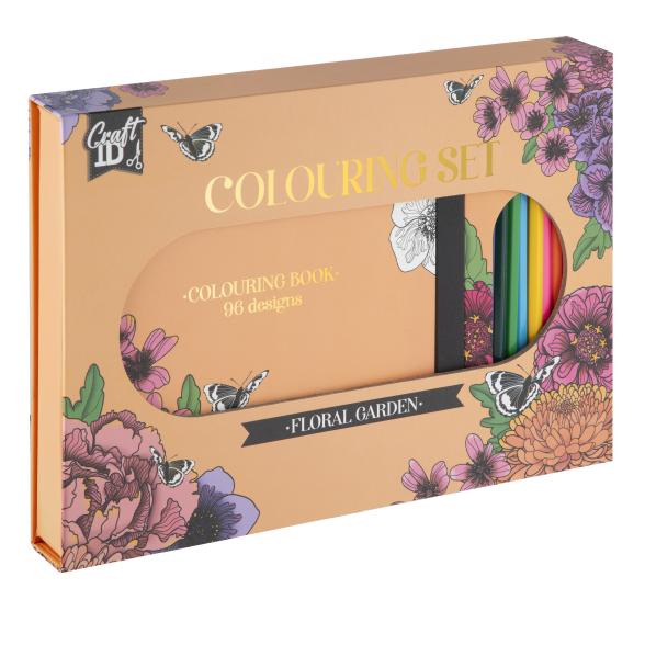 Colouring set, 10 pencils, 1 colouringbook 48 sh,