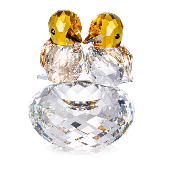 Crystal Dreams  Vogelpärchen gelb