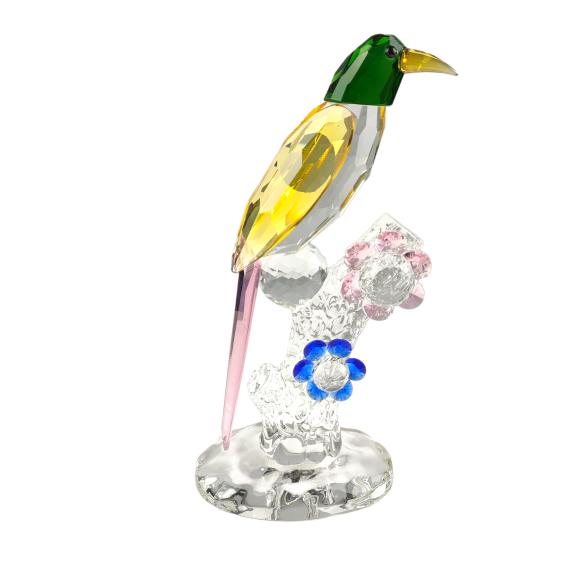 Crystal Dreams Papagei bunt auf Ast