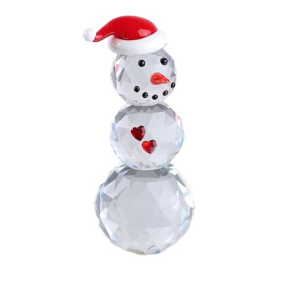 Crystal Dreams Schneemann mit roter Mütze