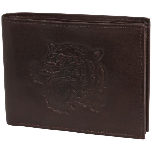 TESORO Lederbörse Tiger braun