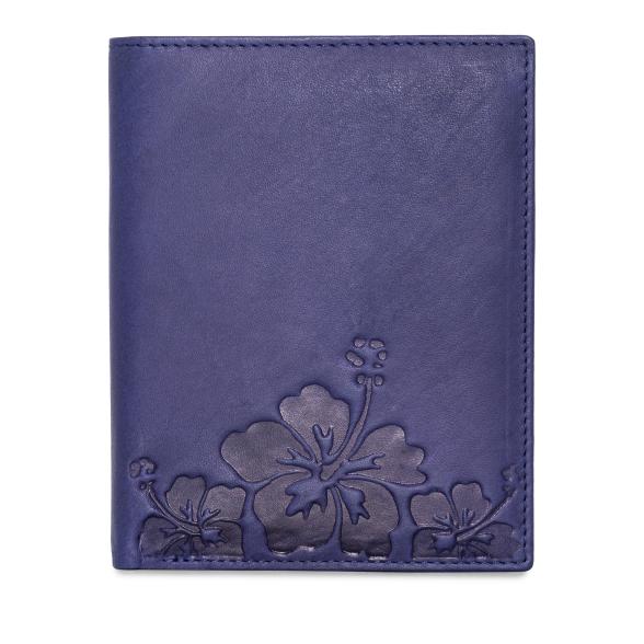 TESORO Lederbörse Hibiskus