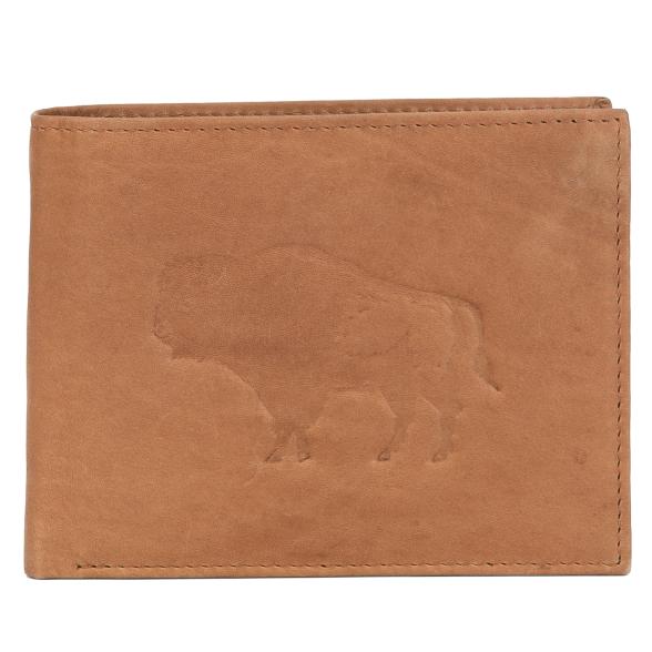 TESORO Lederbörse Büffel camel