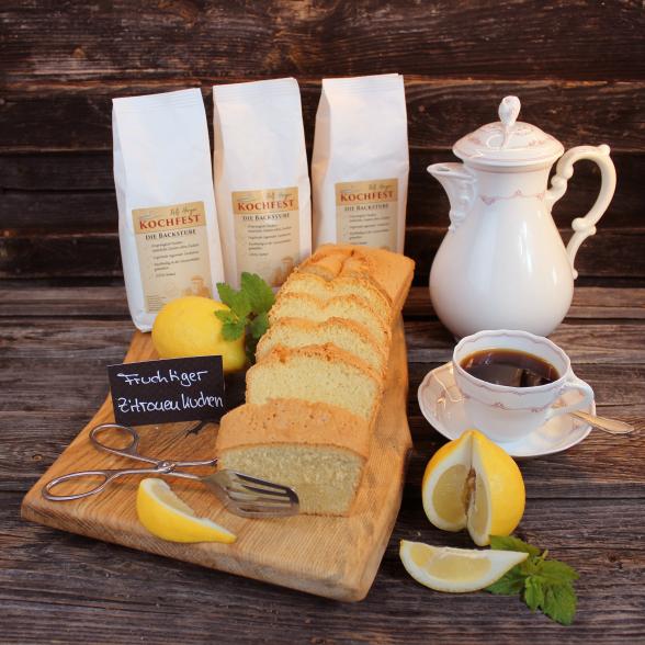 Fruchtiger Zitronenkuchen 3x400g