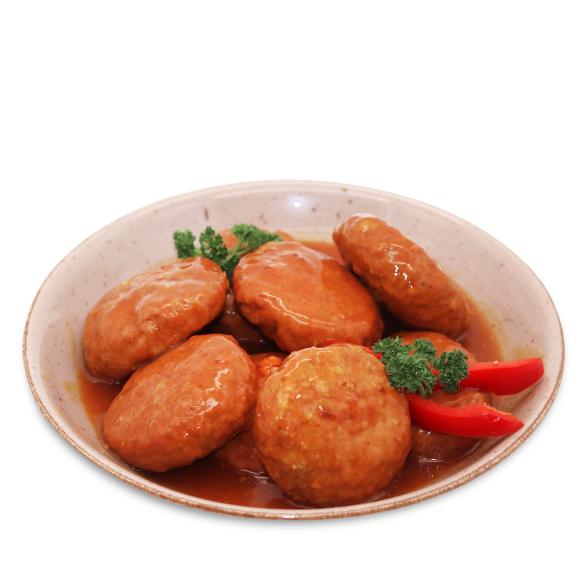 Sächs. Curry-Bouletten + Soße