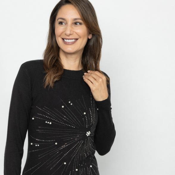 TRENDS by J. Leibfried Pullover schwarz