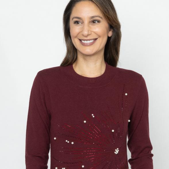 TRENDS by J. Leibfried Pullover bordeaux