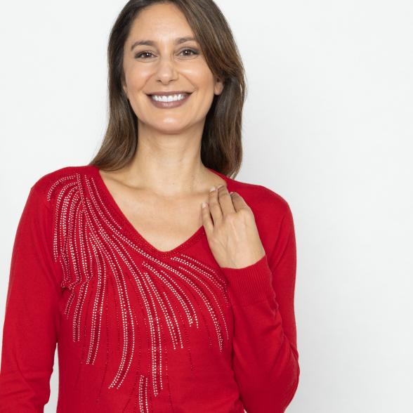 TRENDS by J. Leibfried Pullover rot