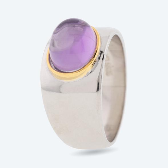 JN Ring 925 St. Silber bicolor Amethyst