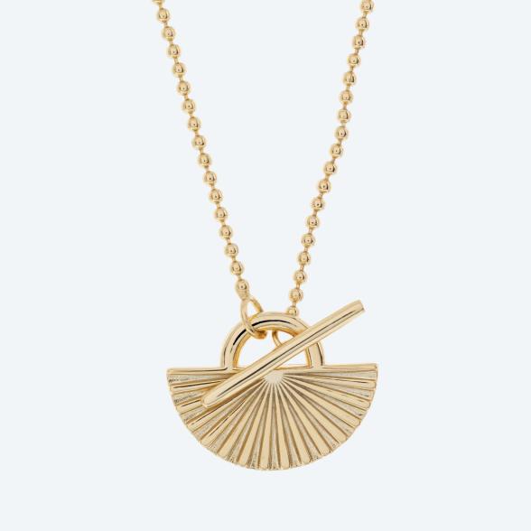 Anhänger mit Kette 925 Sterling Silber vergoldet