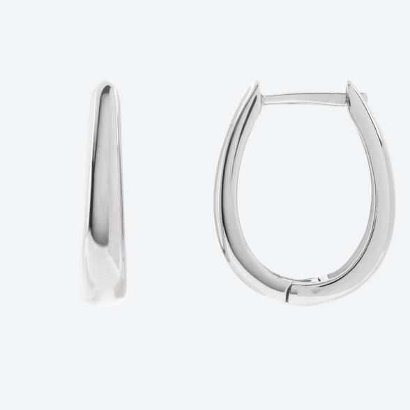 Creolen 925 Sterling Silber rhodiniert