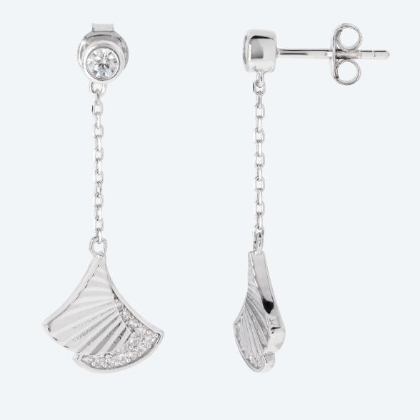 Ohrhänger 925 St. Silber rhodiniert Zirkonia