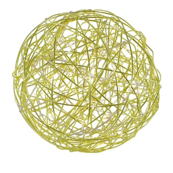 Garten Designkugel mit LEDs grün