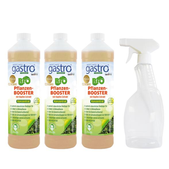 gastro BIO Pflanzen-BOOSTER 3L + Sprühflasche