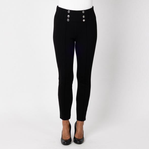 Perfectly JU Hose 'Bea' Slim schwarz