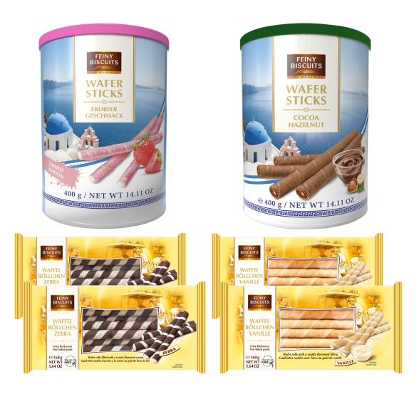 Waffelröllchen Mix 6er Set