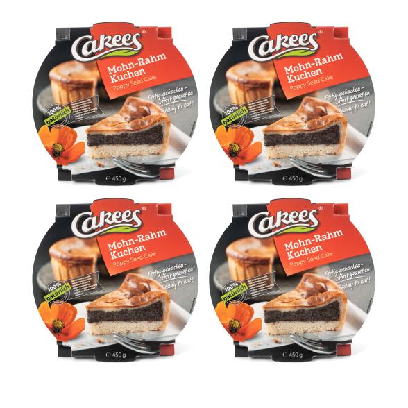 Cakees Mohn Rahm Kuchen 4x 450g