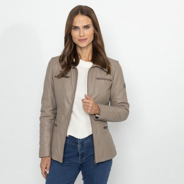OTTO KERN Damen-Lederjacke 'Hannah' sand