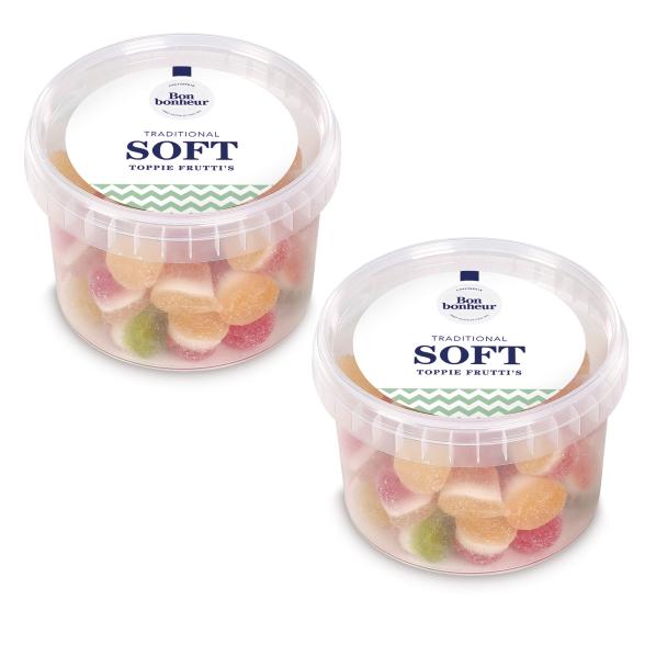 Bonbonheur Toppie-Frutti`s 2x350g