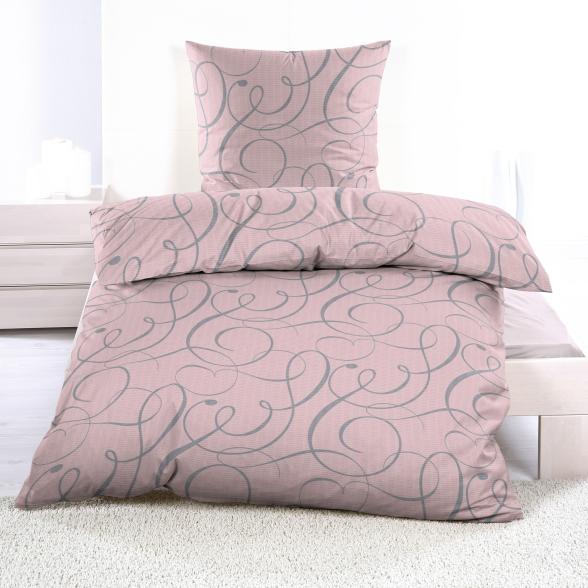 AllSeasons Bettwäsche 4tlg. rose grau