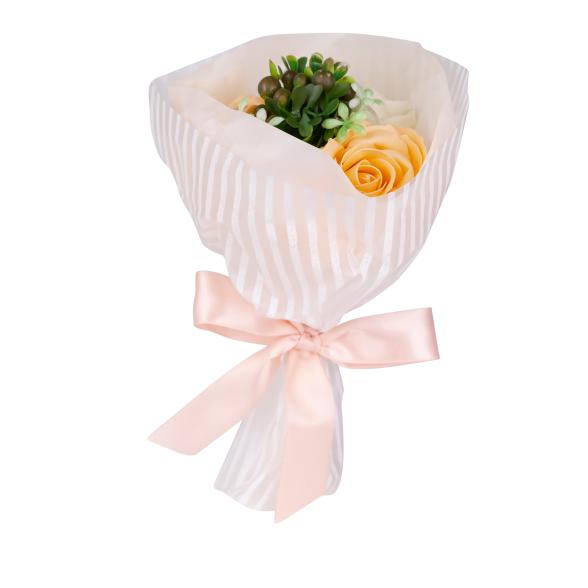 Badeblüte-Rosenstrauß creme/apricot